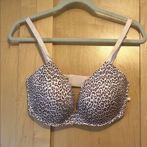 Victoria's Secret pink Leopard Print Bra - Black and White